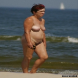 Mature Nudist Moms on holiday snaps