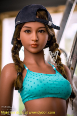 Petite sex doll toy with cute face and skinny body