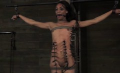 Ebony Submissive Gets Zipper Punishment