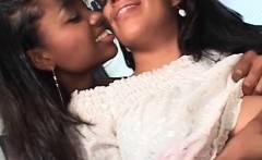 Sensual Ebonies Kissing And Sucking Big Tits