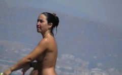 Gorgeous nudists on beach camera voyeur movie that is conce