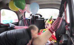 Hot Clown Got Pussy Banged In Cab