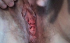 Close up of wet pussy by slutty Sheila