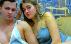 Amateur Teen Webcam Couple Has Sex
