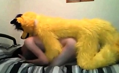 Skinny Twink Fucked By Mascot