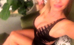 Sexy MILF Striptease on Webcam