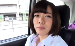 Messy japanese schoolgirl acquires fucked in uniform