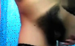 Hairy webcam chick