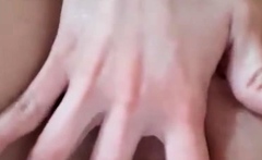 Redhead close up pussy fingering