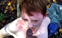 Facial And Bj In The Woods