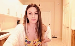Amateur Webcam Teen Flashes Masturbates