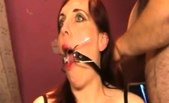 obedient cum whore with mouth brace