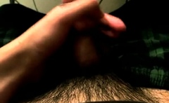 Asian boy playing with his camera-shy cock