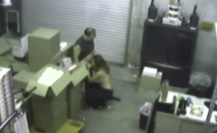 Fucking Her Boss At Warehouse