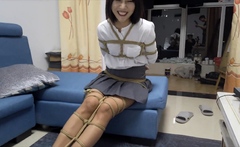 Girl tied up