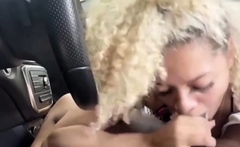 Interracial suck and fuck for blonde