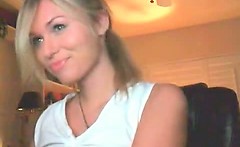 Sexy and pretty blond honey shows
